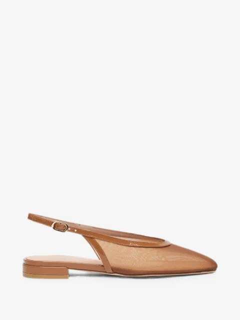 Stuart Weitzman mesh slingback ballet flats