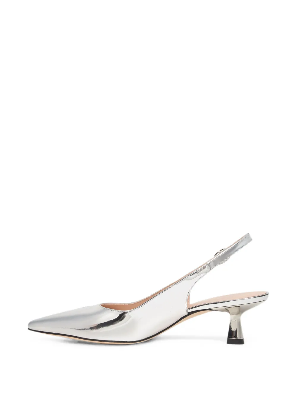 Stuart Weitzman Stuart Sculpt pointed-toe pumps Zilver