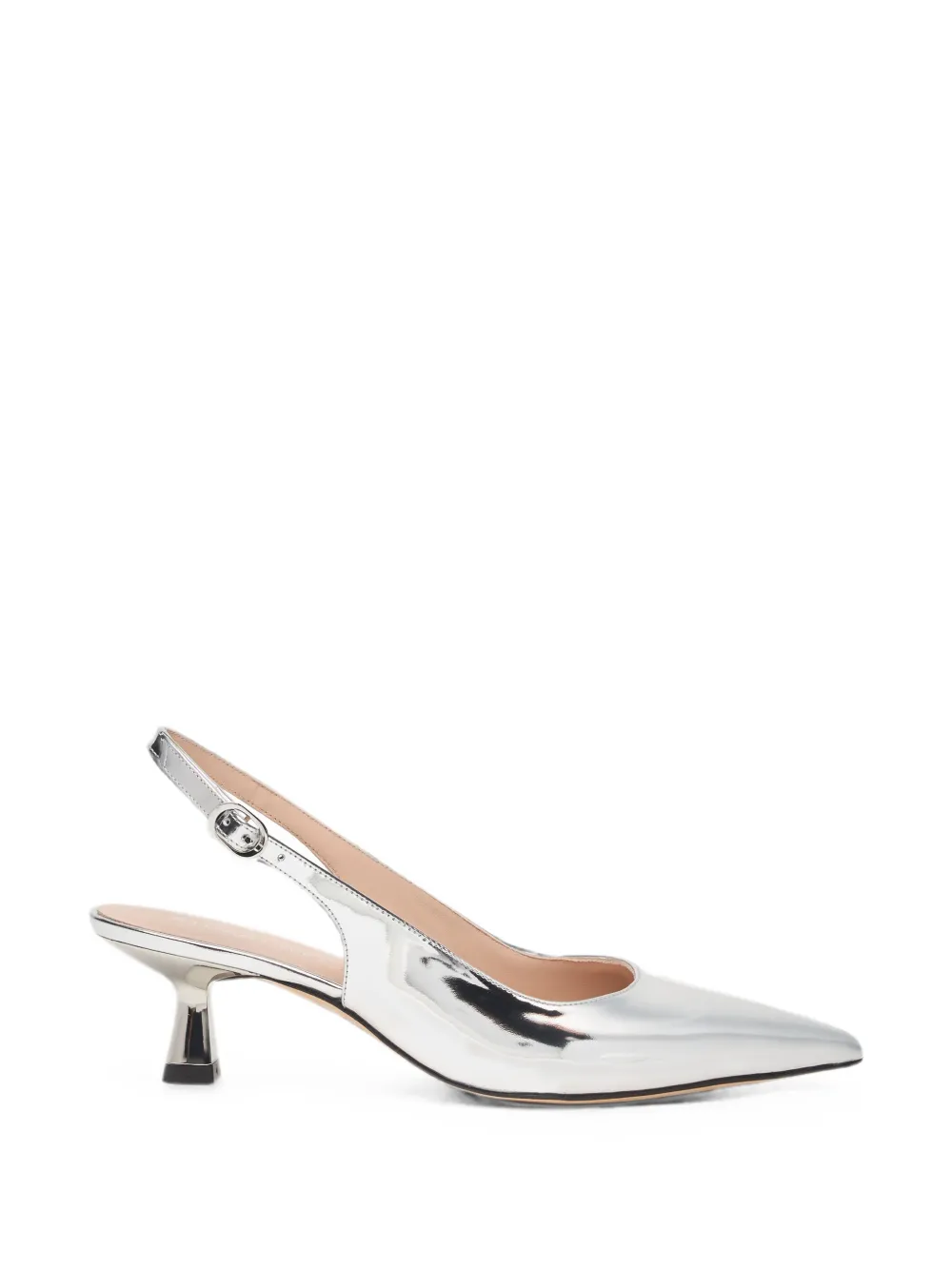 Stuart Weitzman Stuart Sculpt pointed-toe pumps Zilver