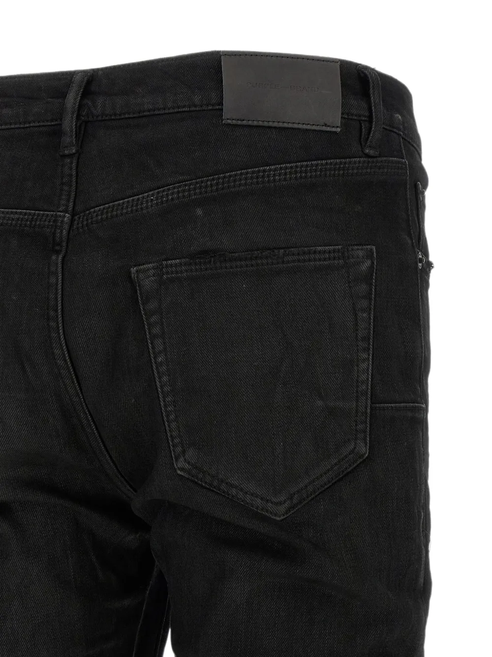 Purple Brand P001 jeans met logopatch Zwart