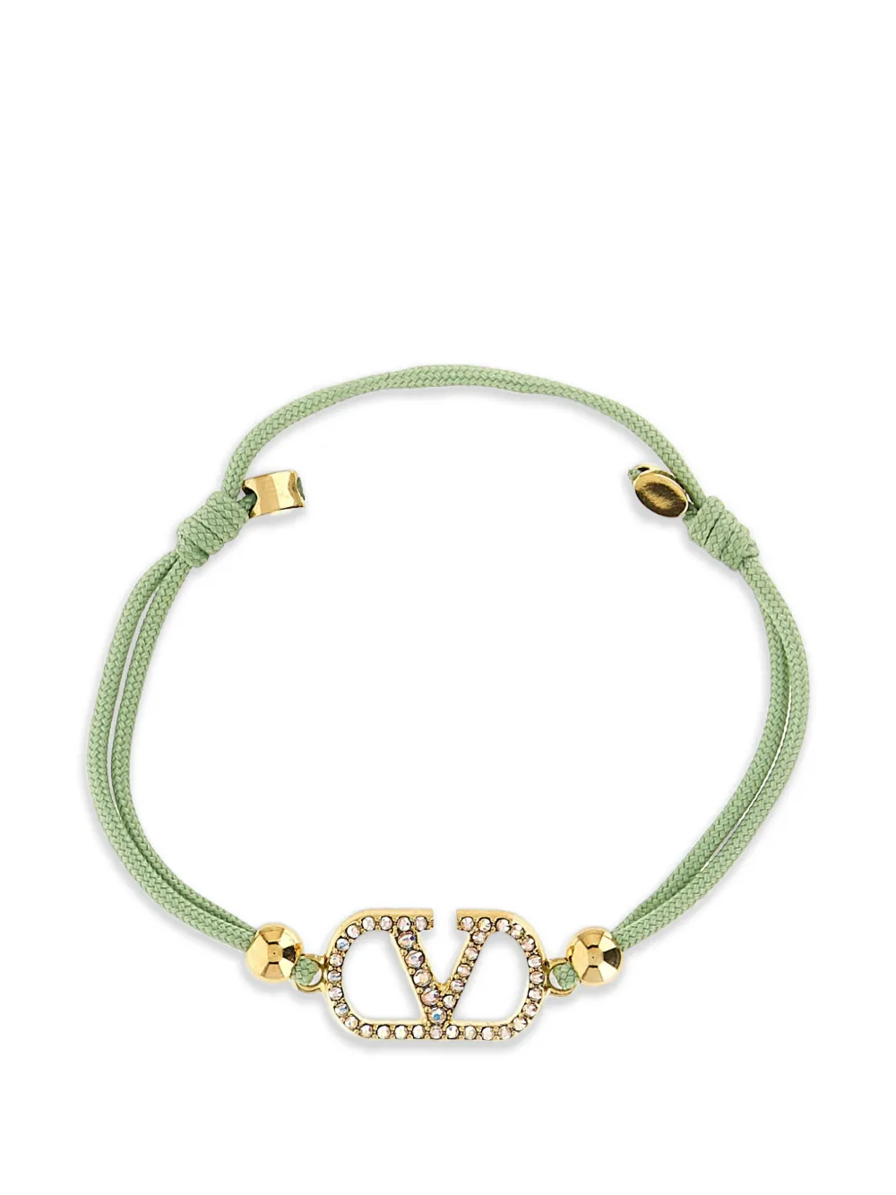 Valentino Garavani VLogo Signature crystal-embellished bracelet - Oro