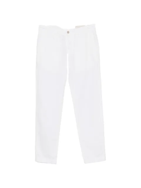original vintage style mid-rise straight-leg cotton trousers