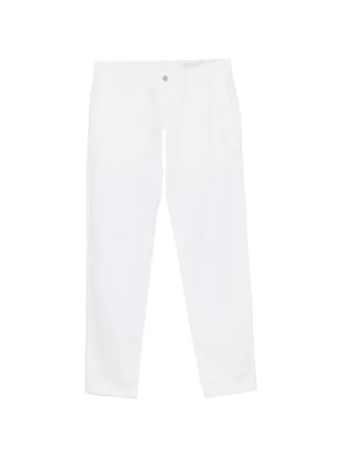 original vintage style mid-rise straight-leg cotton trousers