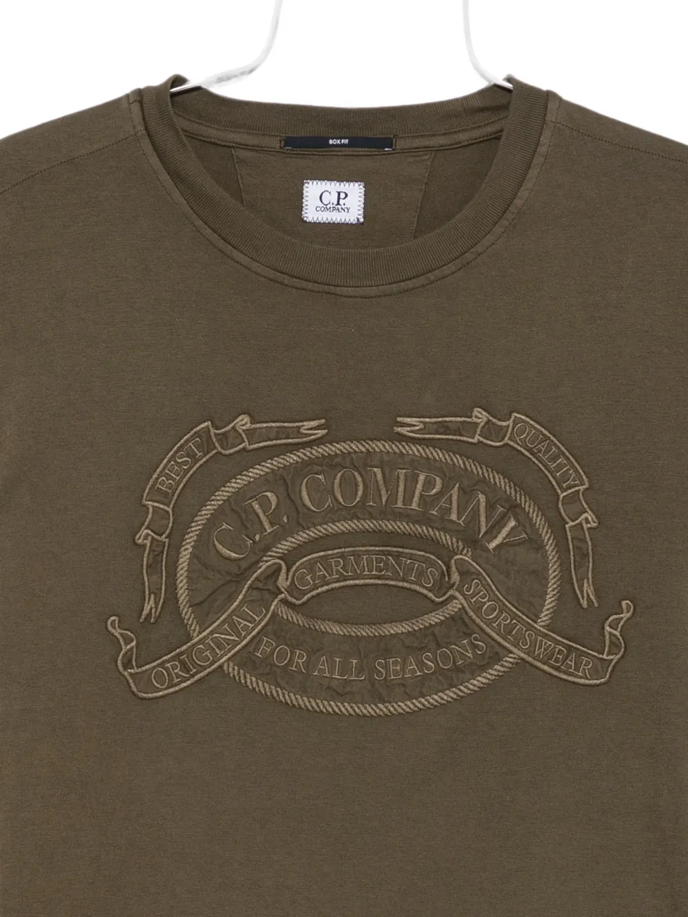 C.P. Company T-shirt met geborduurd logo Groen