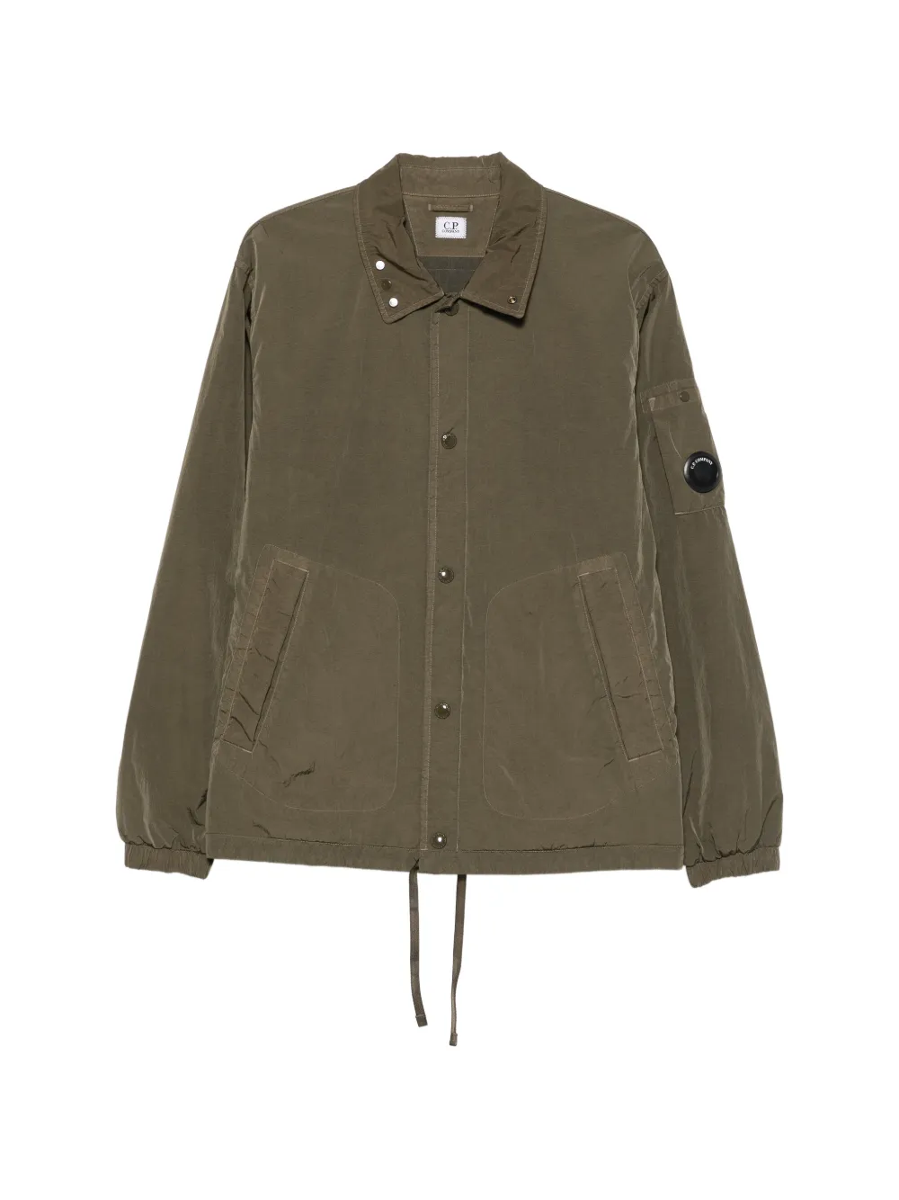 C.P. Company Lens-detail logo-embroidered overshirt - Grün