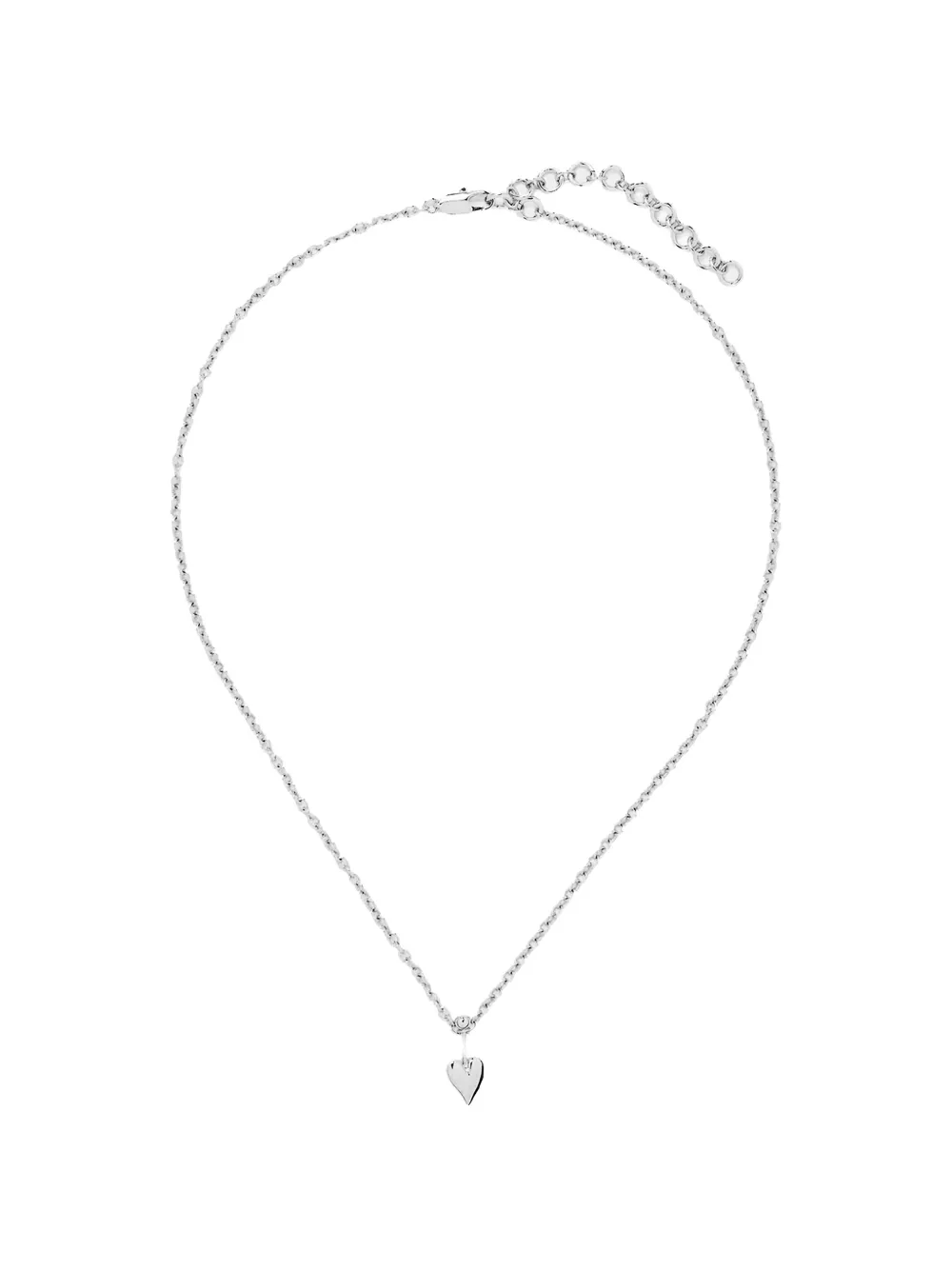 YOJ Loff heart pin necklace - Silber