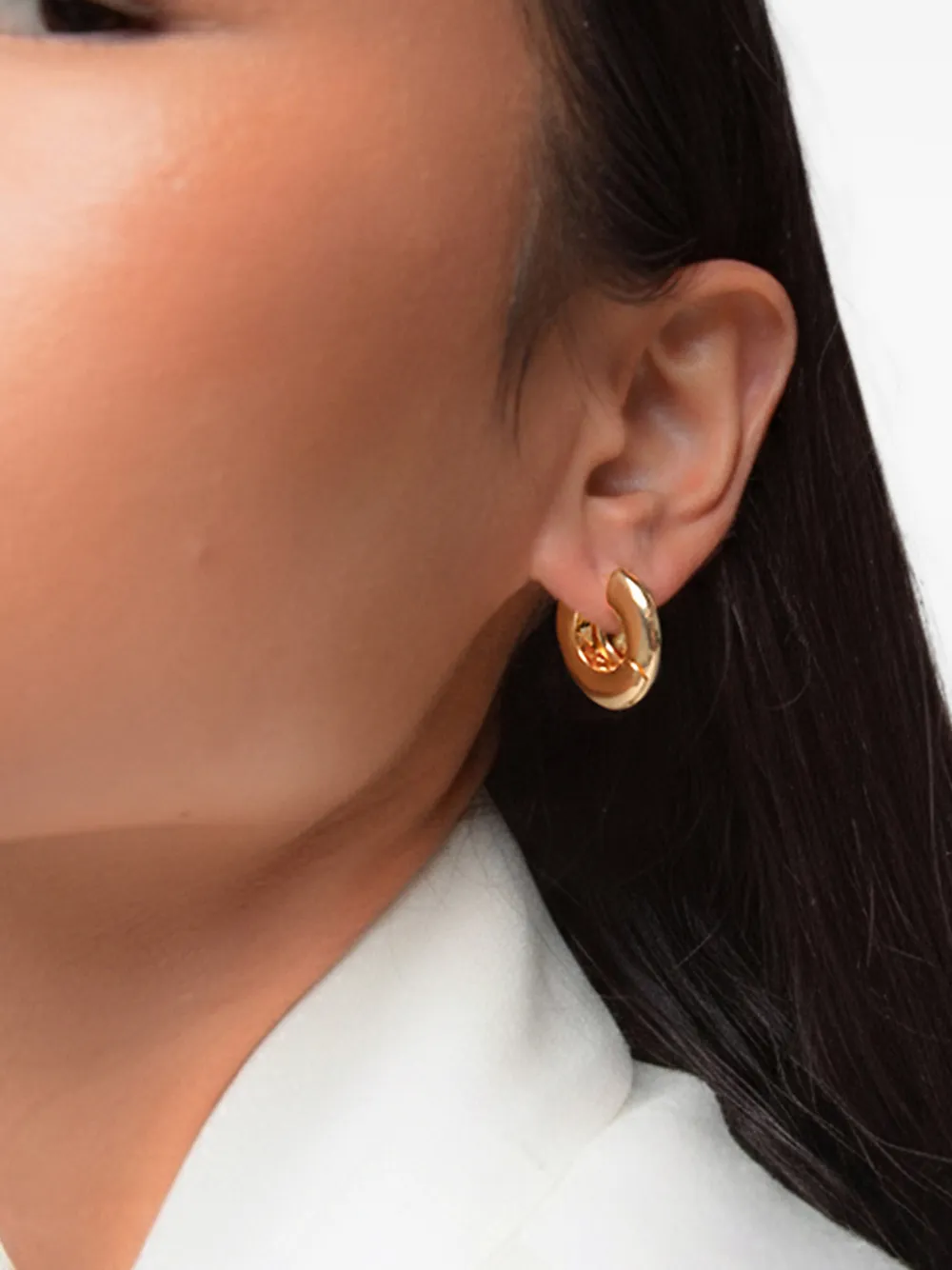 YOJ Sirso chubby hoop earrings - Oro