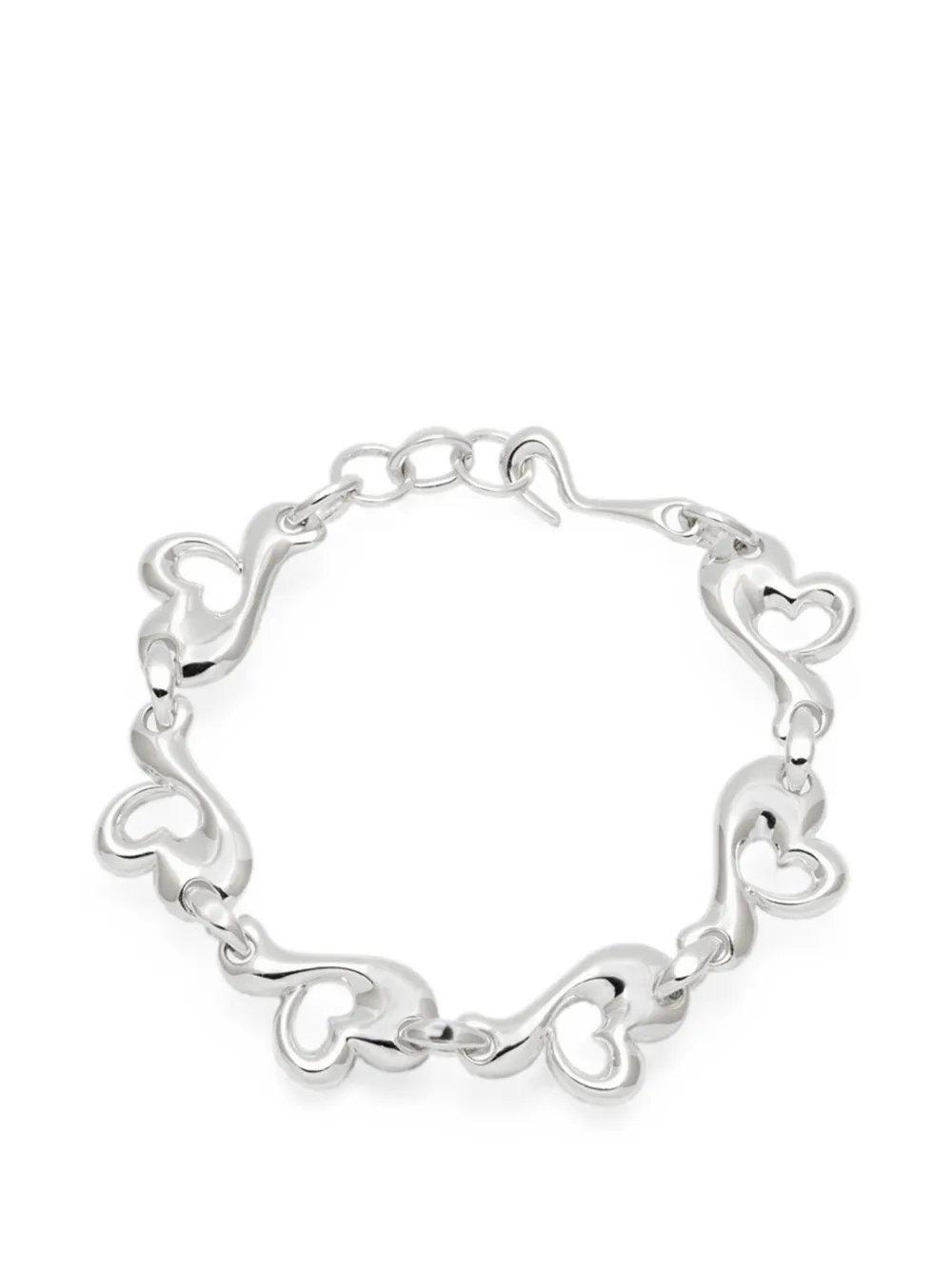 YOJ Agapi heart-link bracelet - Argento