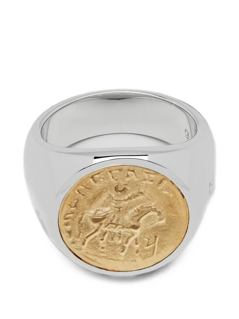 Tom Wood coin signet rings - Argento