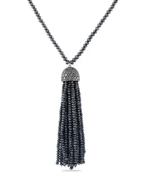 Ivanka Trump black-diamond tassel necklace