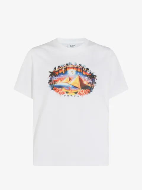 Casablanca playera con estampado gráfico