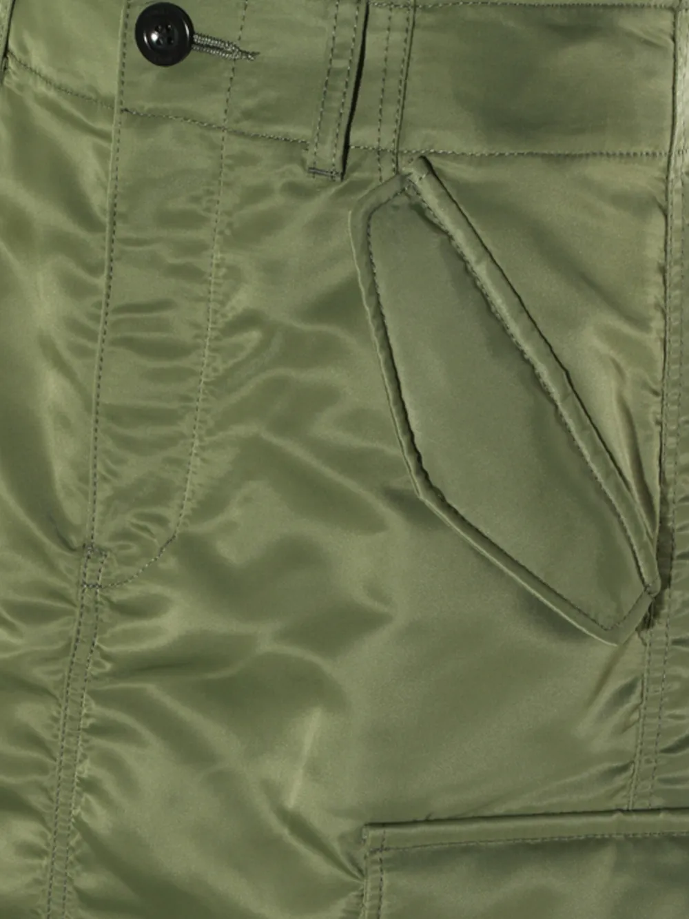sacai Midi-plooirok Groen