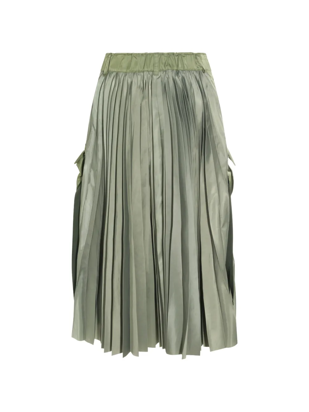 sacai Midi-plooirok Groen