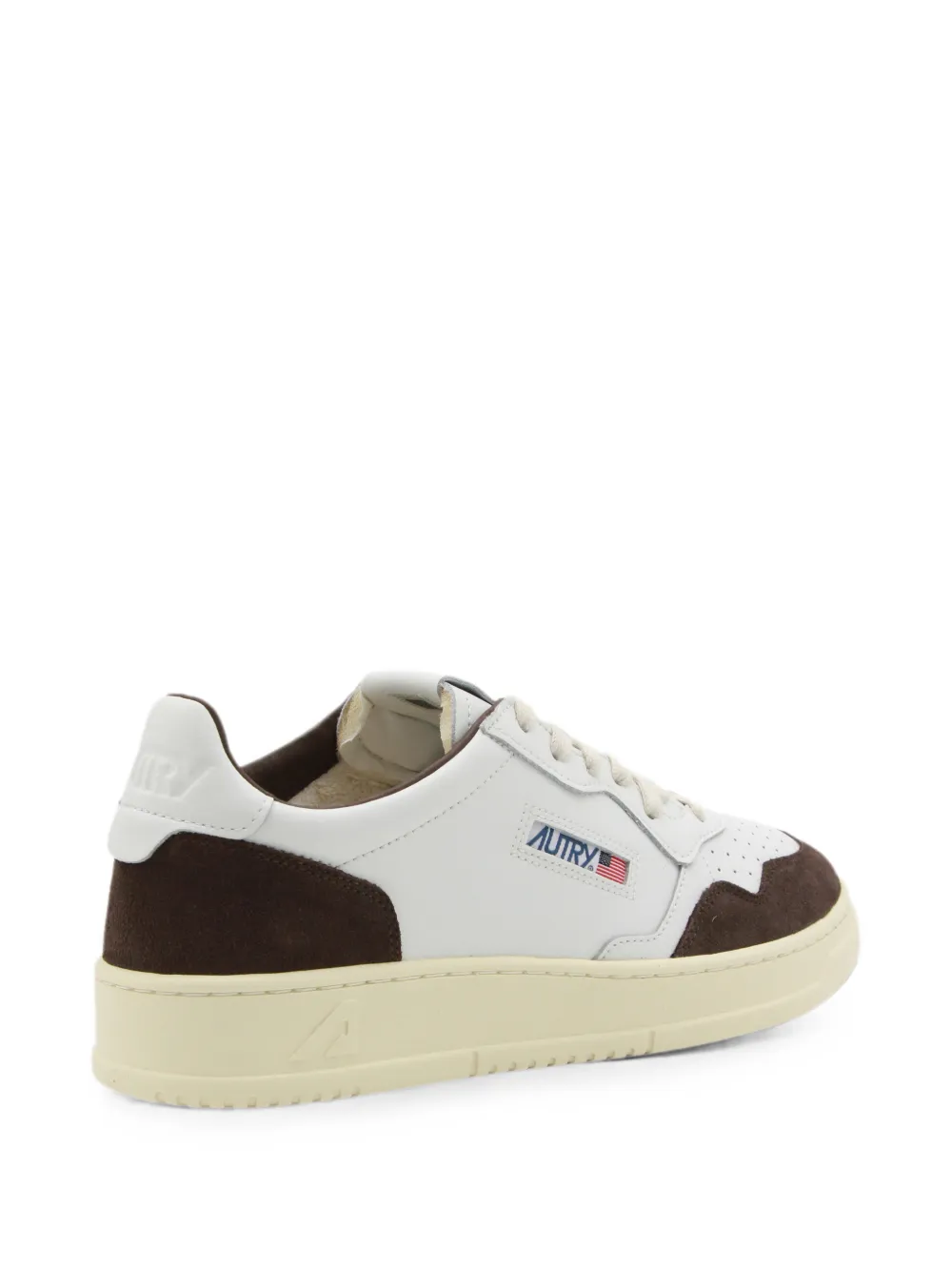 Autry Medalist perforated panelled sneakers Wit