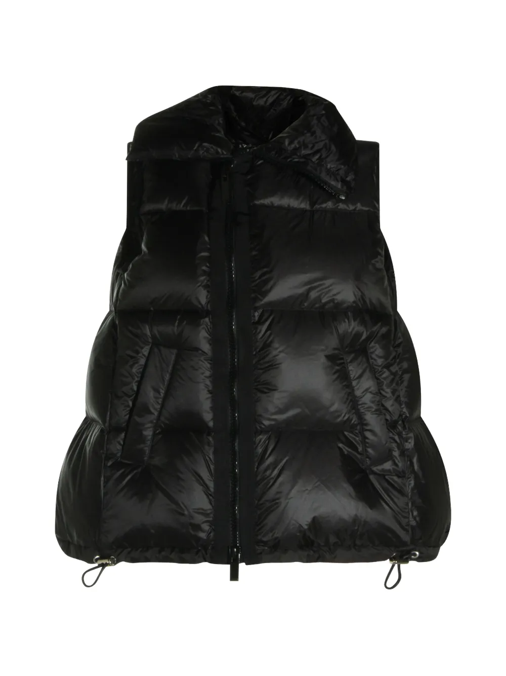 sacai quilted puffer gilet - Nero