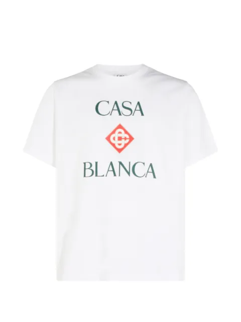 Casablanca camiseta con logo estampado