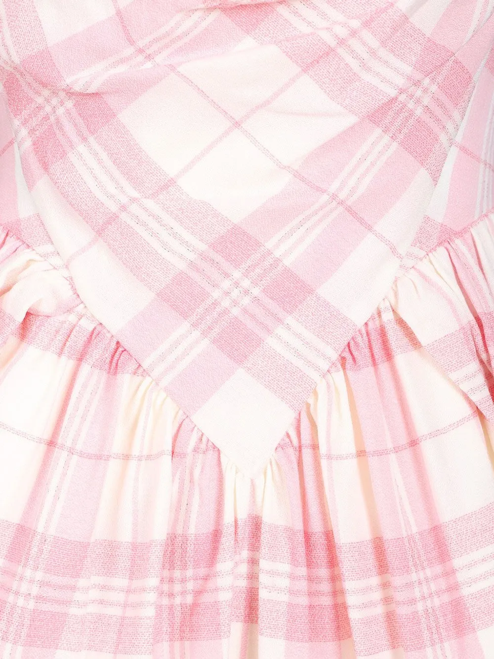Vivienne Westwood Sunday geruite mini-jurk Roze