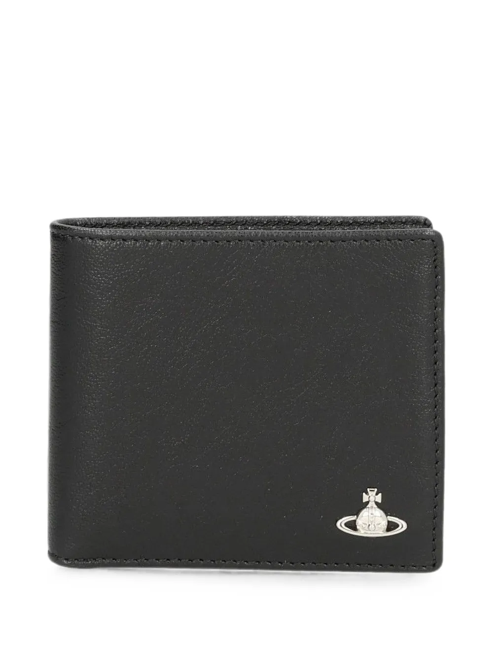 Vivienne Westwood Orb plaque billfold wallet - Nero