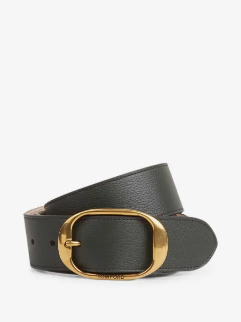 TOM FORD grainy-leather buckle belt