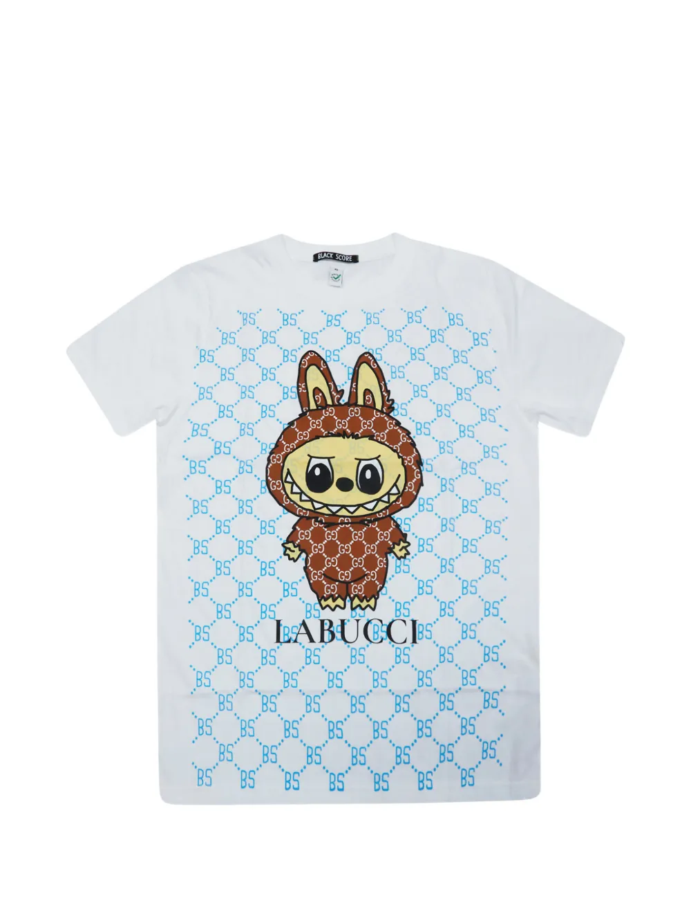 Black Score graphic-print T-shirt - Weiß