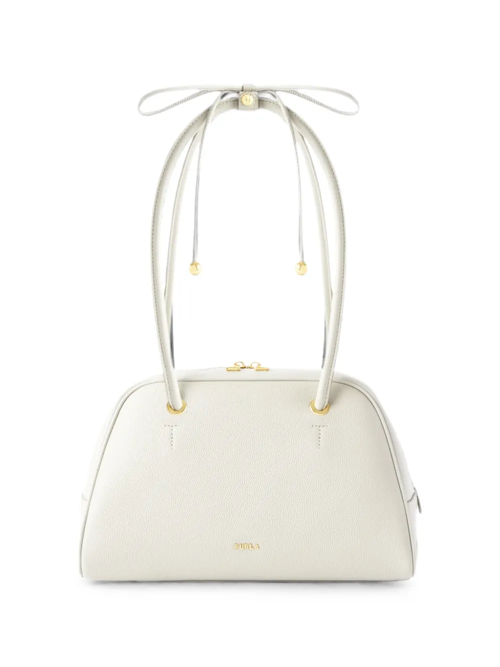 Furla Schultertasche mit Schleifendetail - Grau