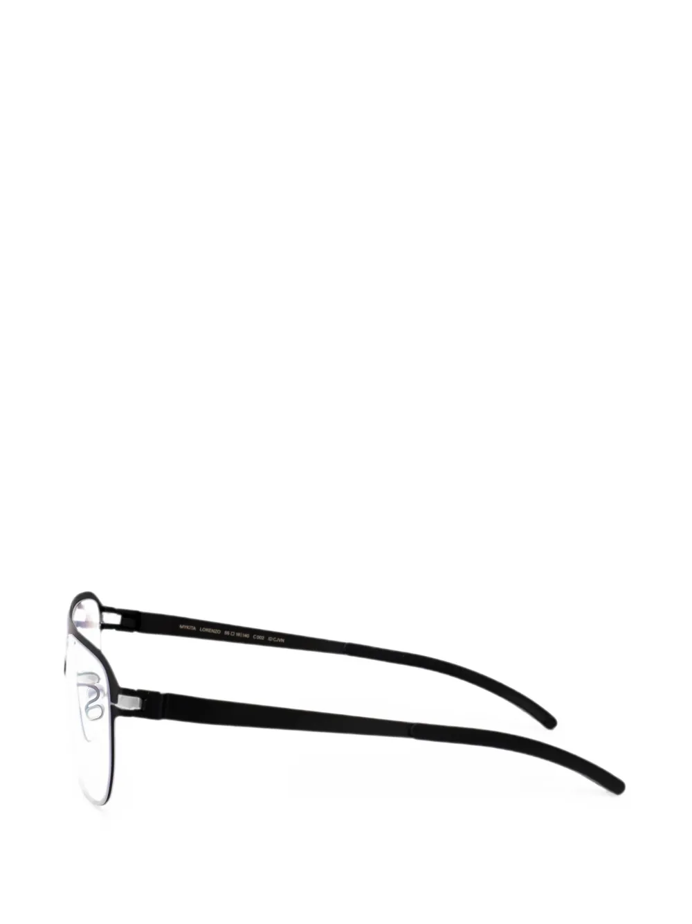 Mykita Lorenzo bril met vierkant montuur Zwart