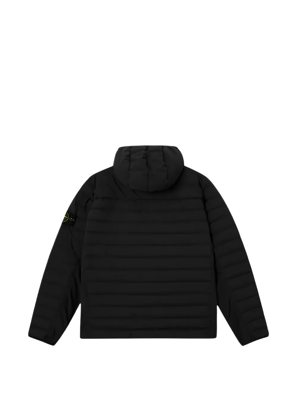 Stone Island Gewatteerd jack met logopatch Zwart