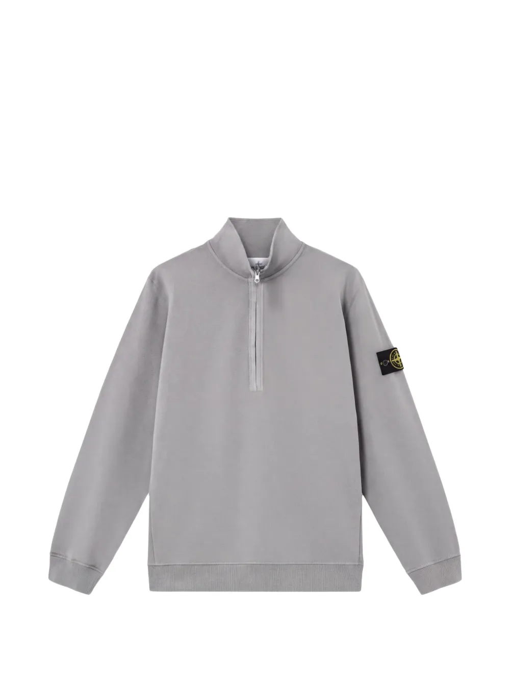 Stone Island 6100068 brushed organic-cotton fleece sweatshirt - Grigio