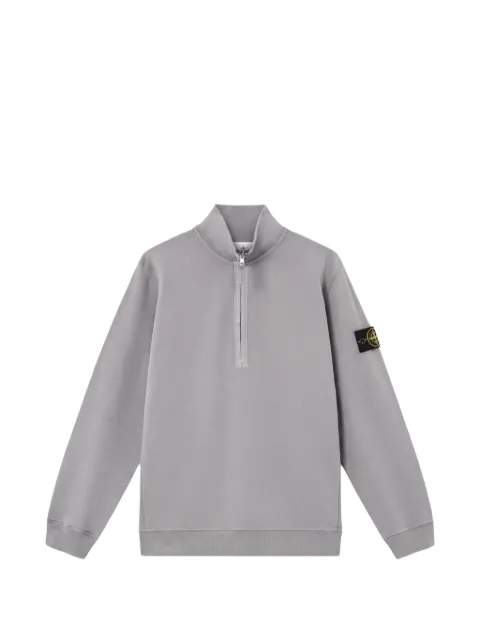 Stone Island 6100068 brushed organic-cotton fleece sweatshirt