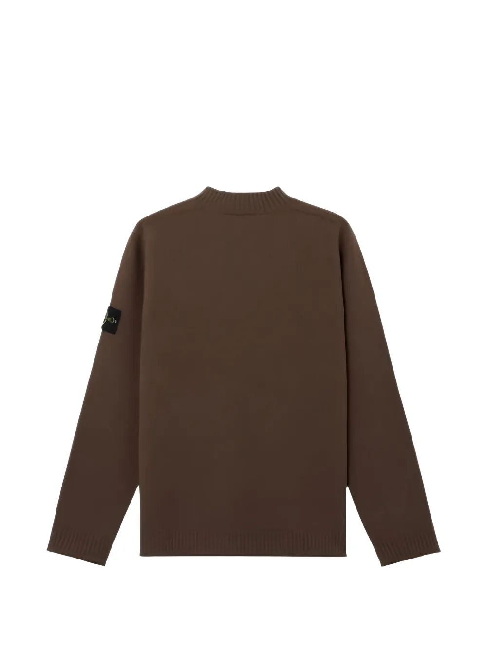 Stone Island Gebreide trui met logo-patch Bruin