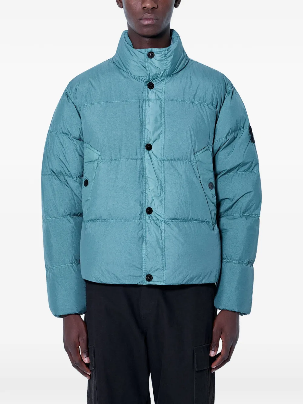 Stone Island 4100109 Crinkle Reps NY jacket - Verde