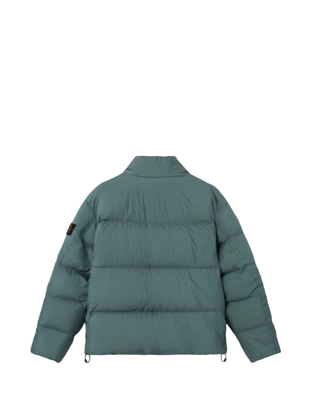 Stone Island 4100109 Reps NY jack met gekreukt effect Groen