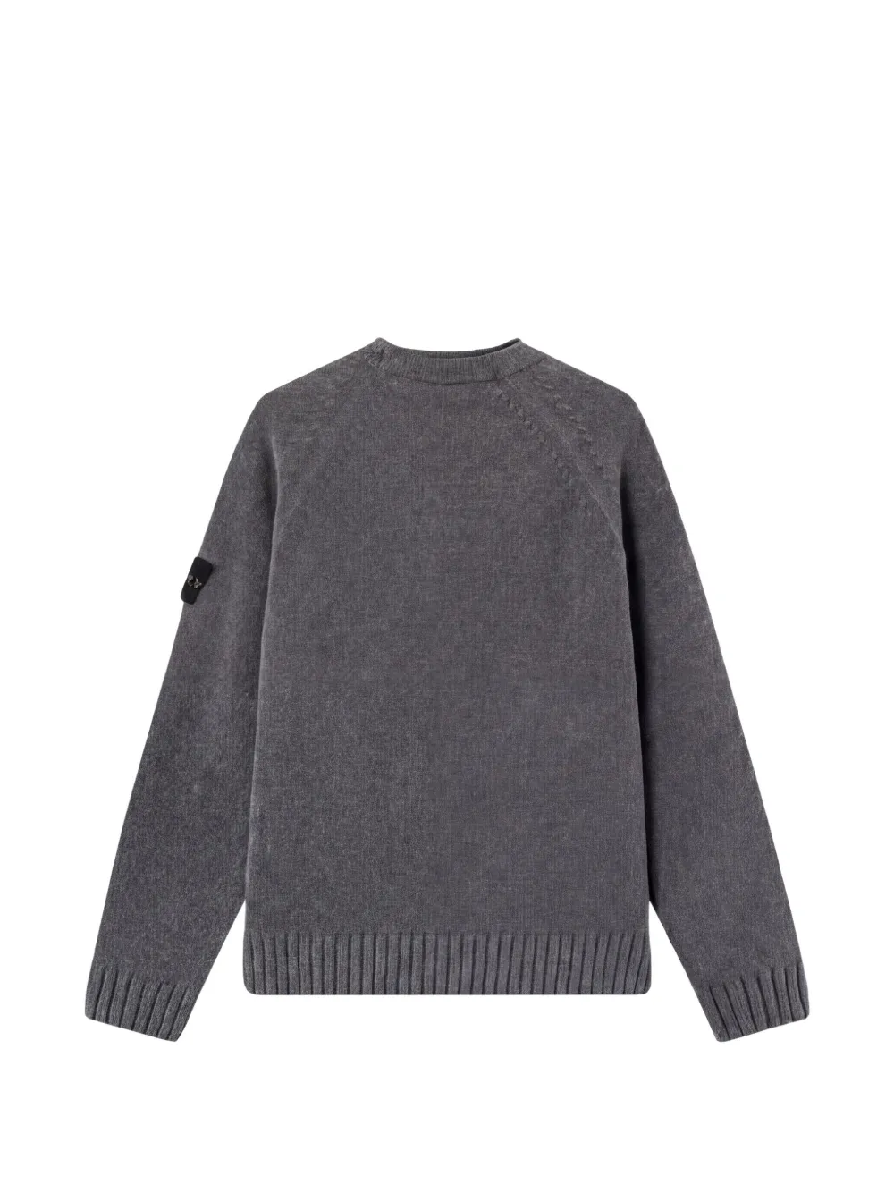 Stone Island 5100013 mouliné trui van katoenen chenille Grijs