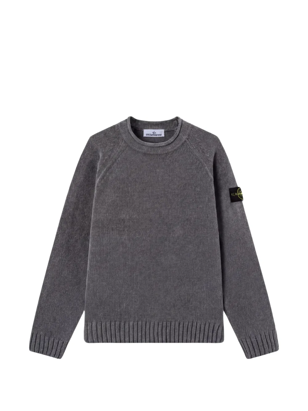 Stone Island 5100013 mouliné cotton-chenille sweater - Grau