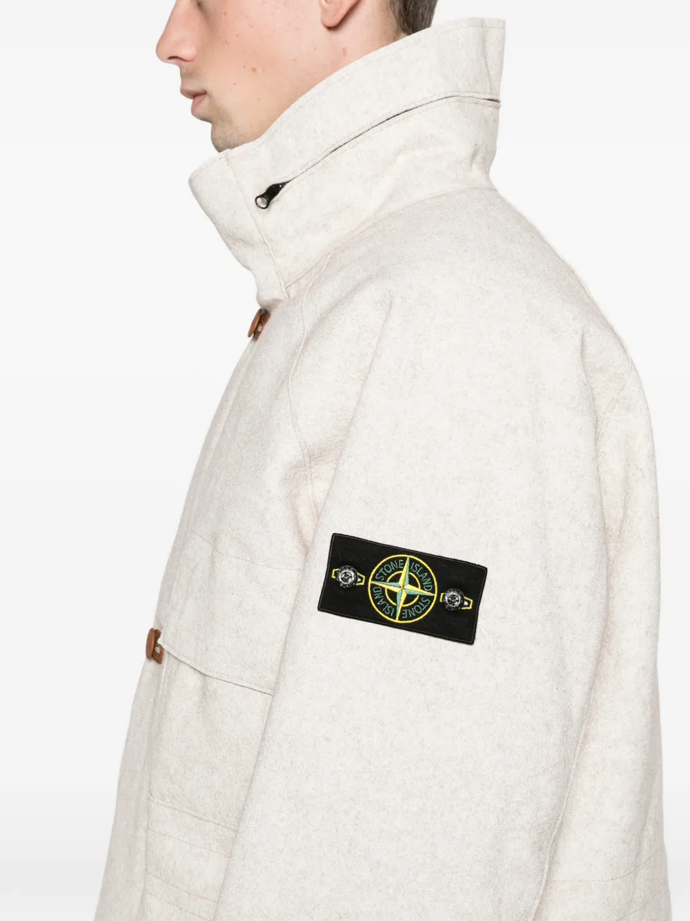 Stone Island 4100038 panno coagulato parka Beige