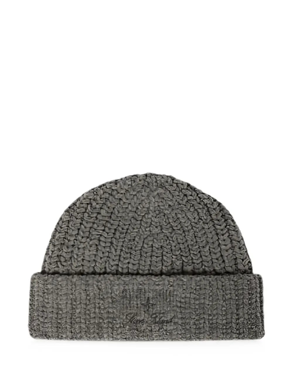 Stone Island N100001 mouliné cotton chenille beanie - Grigio