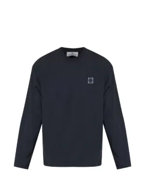 Stone Island ロゴ ロングTシャツ | ブラック | FARFETCH JP