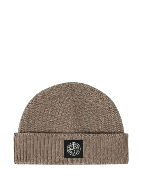 Stone Island N100008 two-tone vanisé cashmere beanie