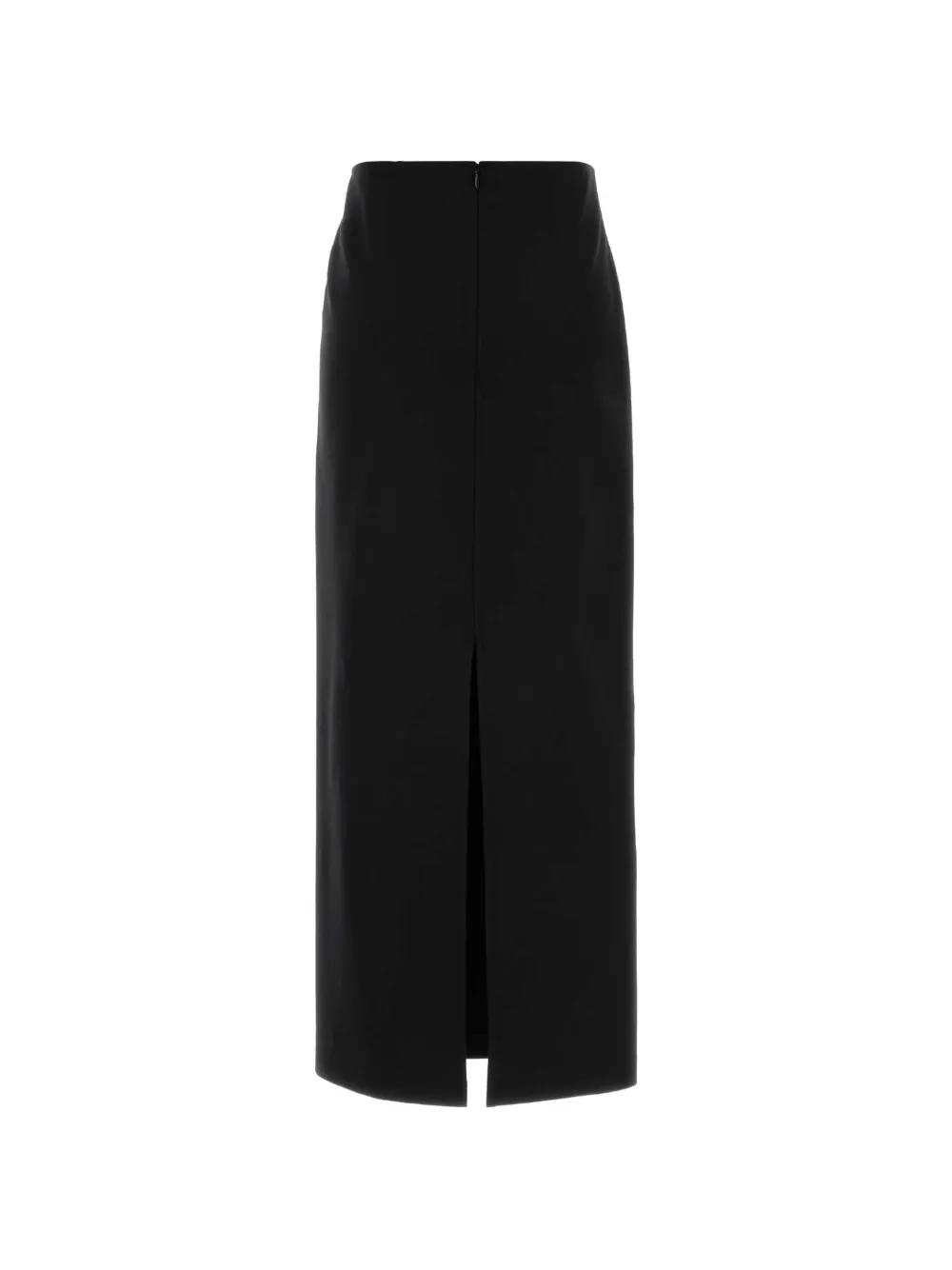 Jil Sander Midi-rok met vlakken en split aan de achterkant Zwart
