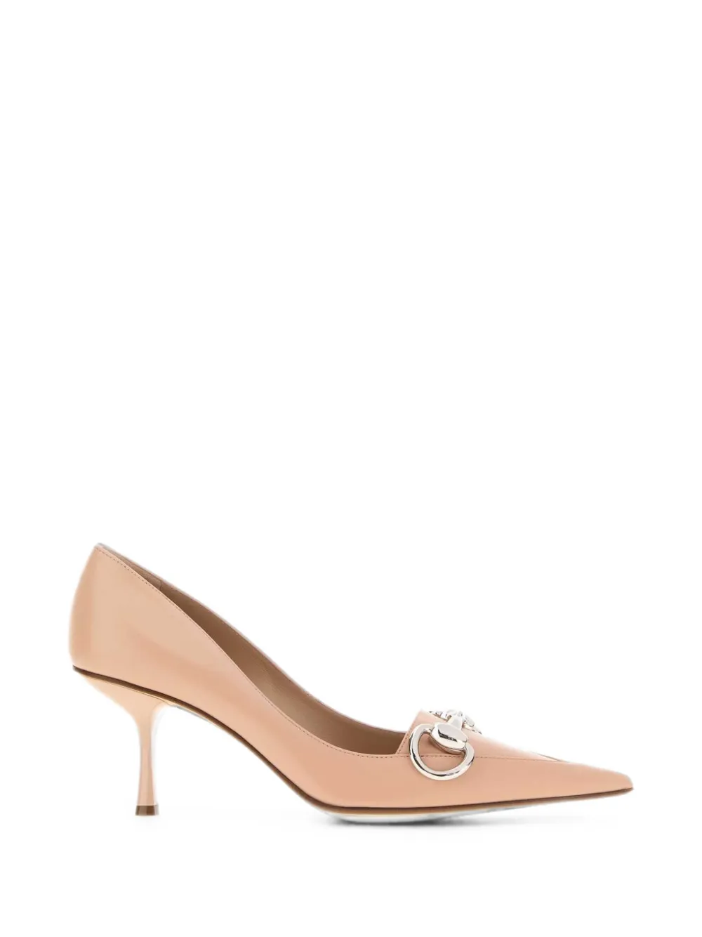 Gucci Horsebit leren pumps Roze