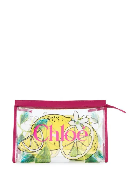 Chloé Soleil lemon print clutch
