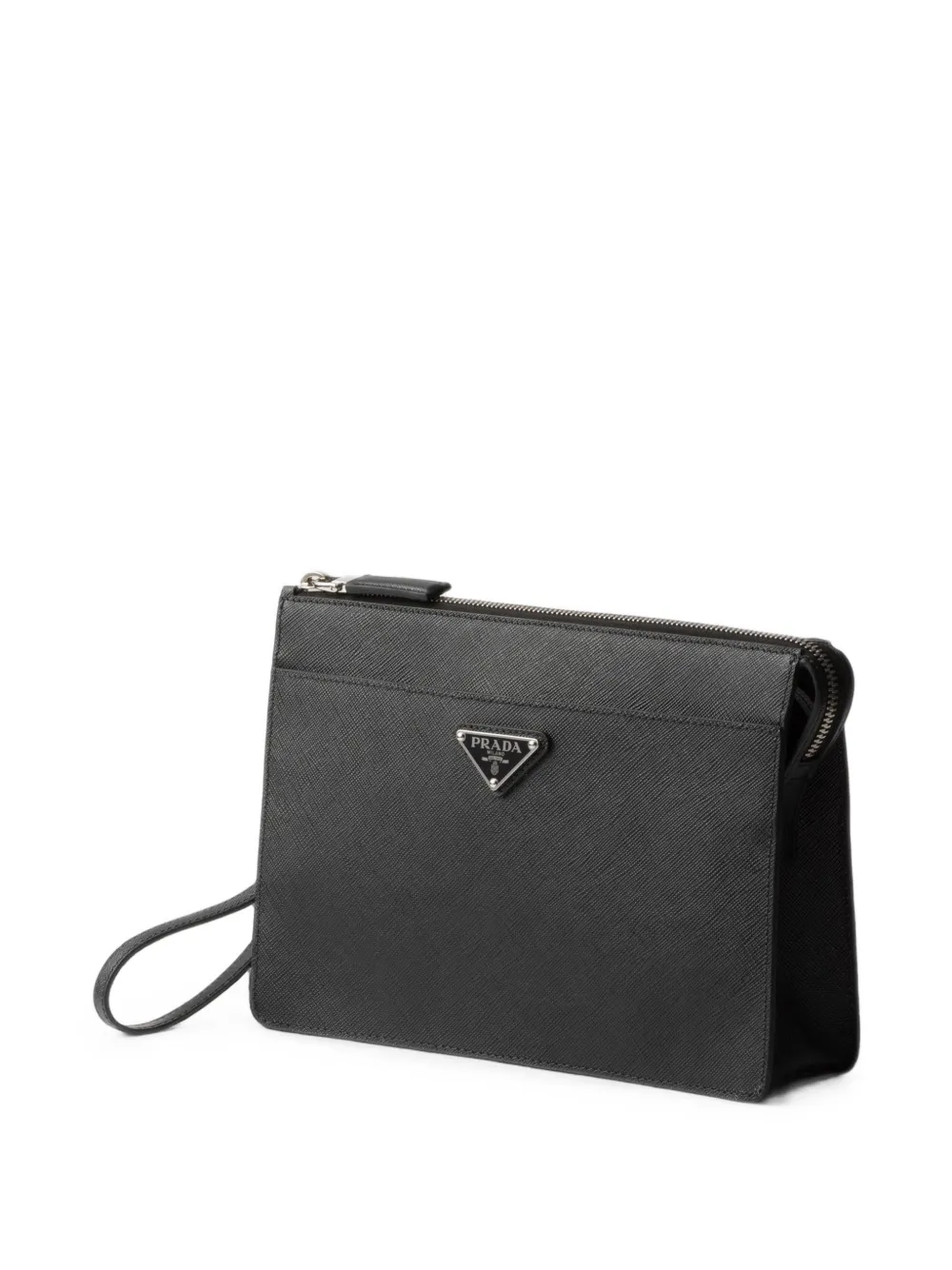 Prada Clutch van Saffiano leer Zwart