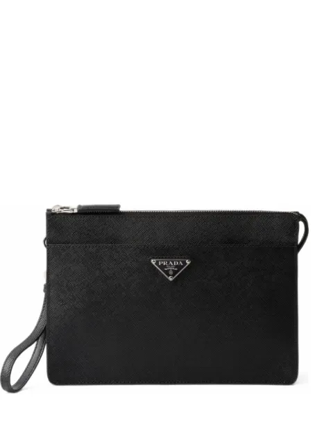 Prada Saffiano leather clutch bag