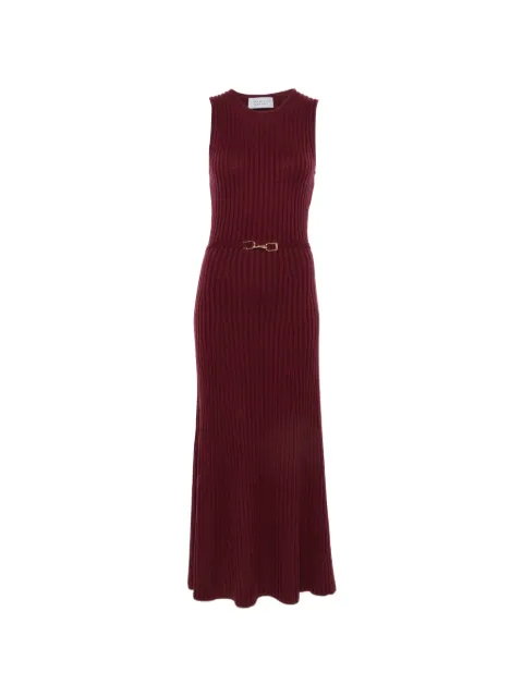 Gabriela Hearst vestido midi tejido de canalé Meier 
