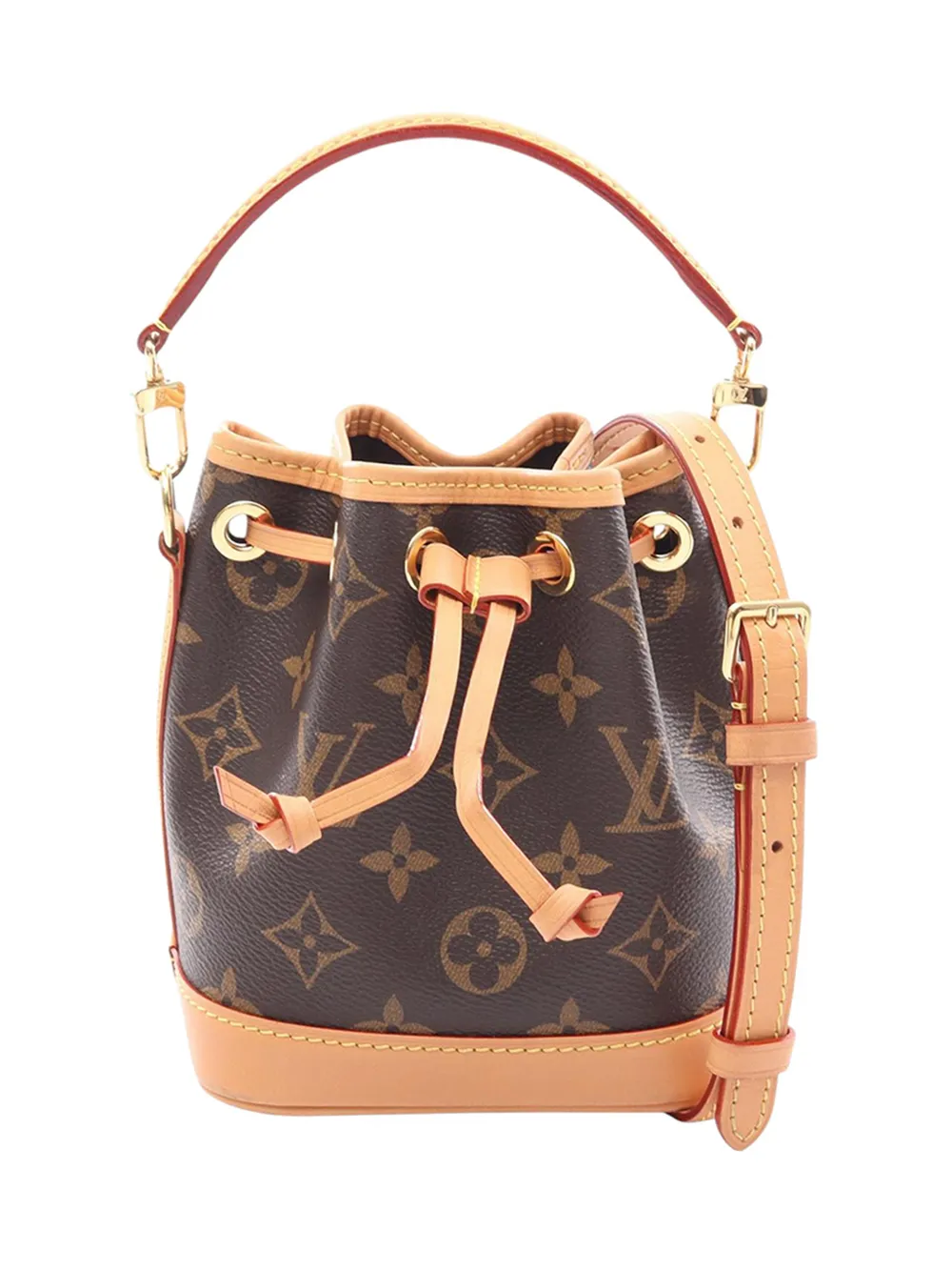 Louis Vuitton Pre-Owned Borsa a secchiello Nano Noe con monogramma 2021-2026 - Marrone