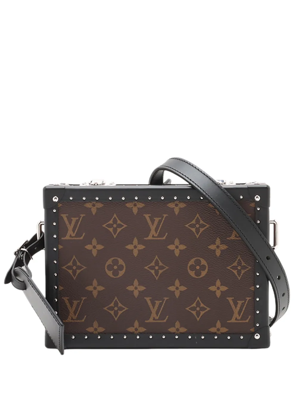 Louis Vuitton Pre-Owned Borsa a tracolla Monogram Macassar Clutch Box 2021-2026 - Marrone