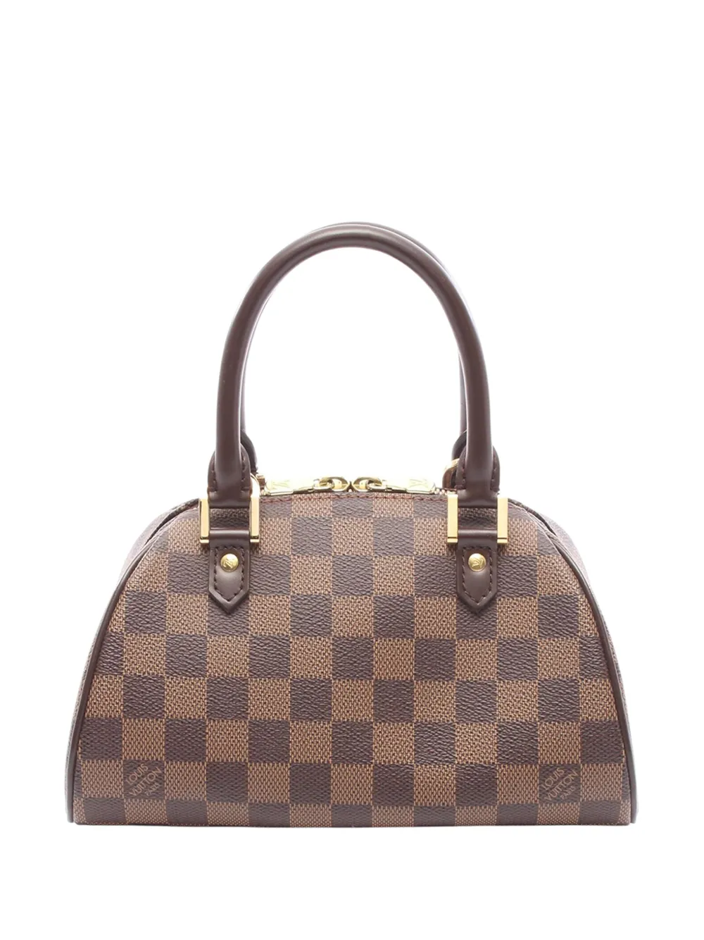 Louis Vuitton Pre-Owned Borsa a mano Mini Ribera in tela Damier Ebène 2004 - Marrone