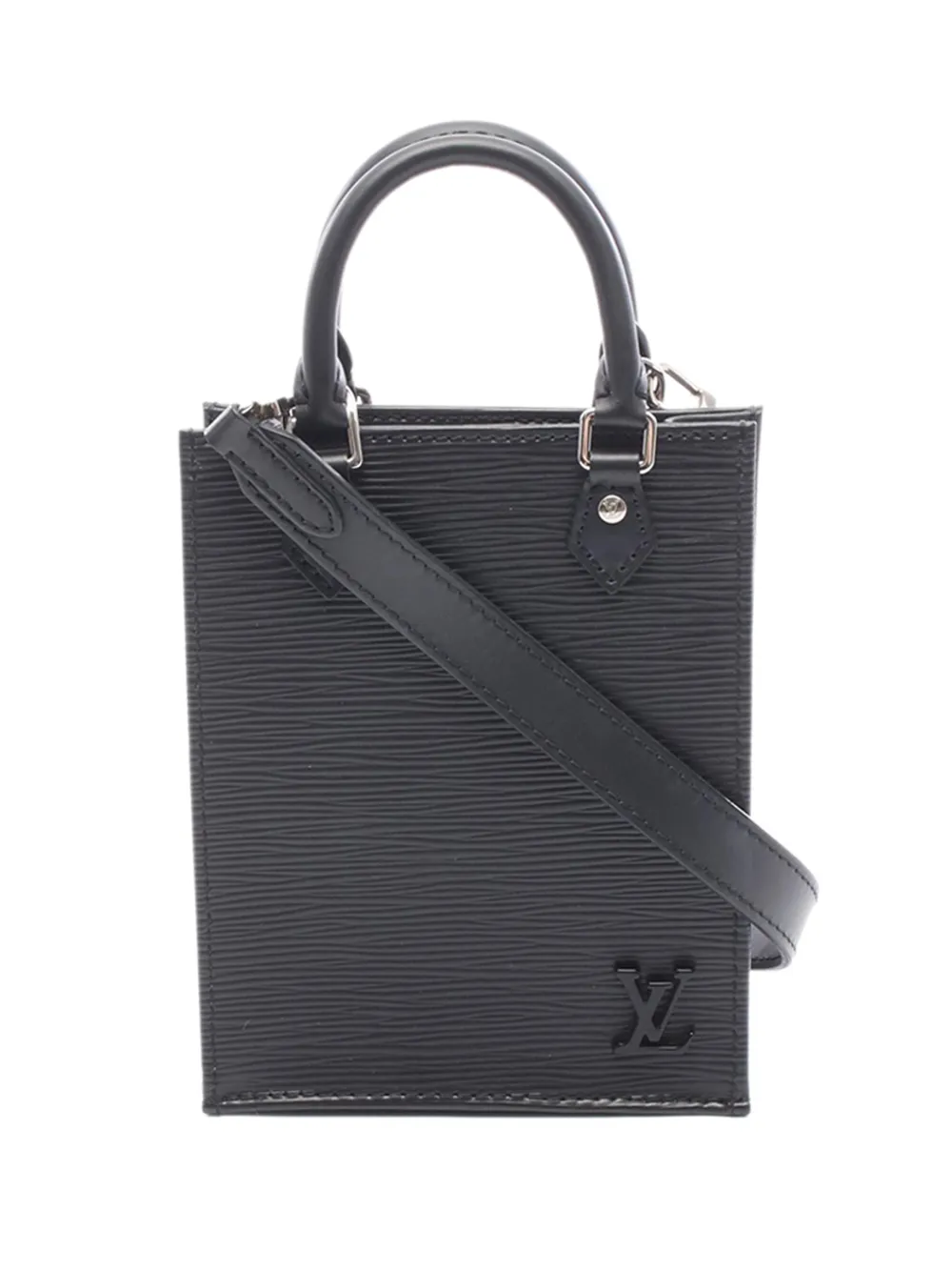 Louis Vuitton Pre-Owned Borsa a tracolla Petit Sac Plat in pelle Épi 2021 - Nero