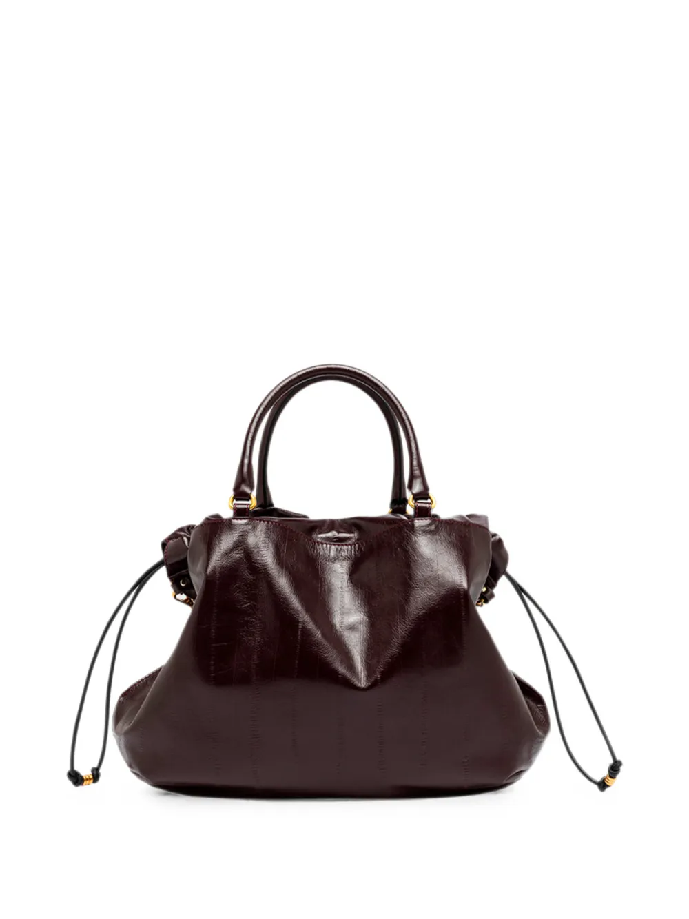 GIANNI CHIARINI Morgana grote leren schoudertas Rood