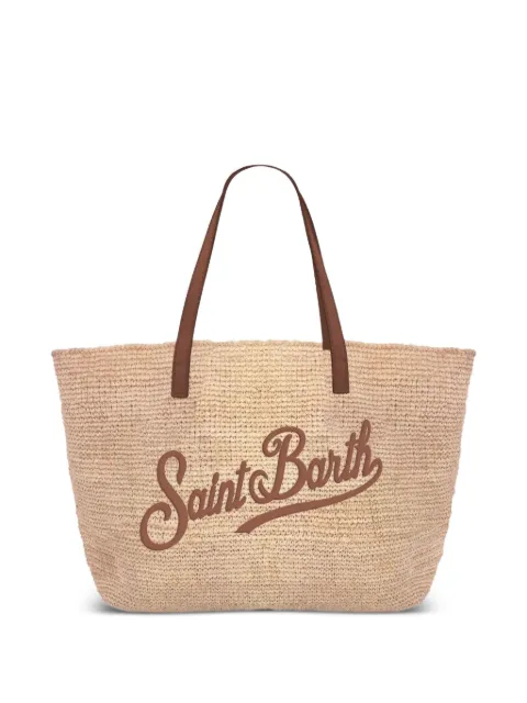 MC2 Saint Barth tote City de rafia con bordado